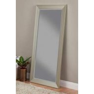 Full Length Mirror Standing - Brushed Bronze Polystyrene 3.5 Bevel Style Frame - for Your Elegant Viewing Angle