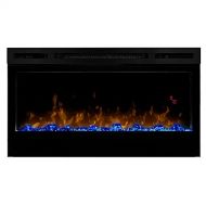 Dimplex Prism 34 Electric Fireplace & Driftwood Log Kit - Black, BLF3451 & LF34DWS-KIT