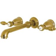 Kingston Brass KS7125TAL Tudor Wall Mount Vessel Sink Faucet, 10-7/16 in Spout Reach, Oil Rubbed Bronze
