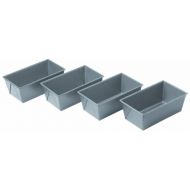 Chicago Metallic Commercial II Non-Stick Mini Loaf Pans, Set of 4, 5-3/4 by 3-1/4 by 2-1/4-Inch - 59440: Kitchen & Dining