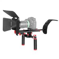 Neewer Camera Shoulder Rig, Video Film Making System Kit for DSLR Camera and Camcorder with Shoulder Mount, 15mm Rod, Handgrip and Matte Box, Compatible with Canon/Nikon/Sony, etc