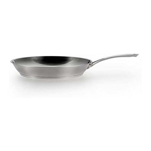  T-fal H80007 Performa X Stainless Steel Dishwasher Safe Oven Safe Fry Pan Saute Pan Cookware, 12-Inch, Silver