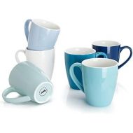 [아마존베스트]Sweese 601.003 Porcelain Mugs - 16 Ounce for Coffee, Tea, Cocoa, Set of 6, Cool Assorted Colors