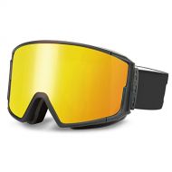 JJINPIXIU Double-Layer Anti-Fog Ski Goggles, Can Jam Myopia Goggles, Sports Spherical Cylindrical Ski Goggles, Suitable for Men, Women and Teenagers Skiing, Skating, Single and Dou