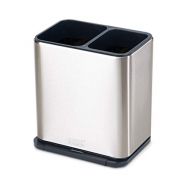 Joseph Joseph 85161 Surface Utensil Holder with Removable Spoon Rest Easy-Clean for Long-Handled Tools, One-Size, Stainless Steel/Dark Gray