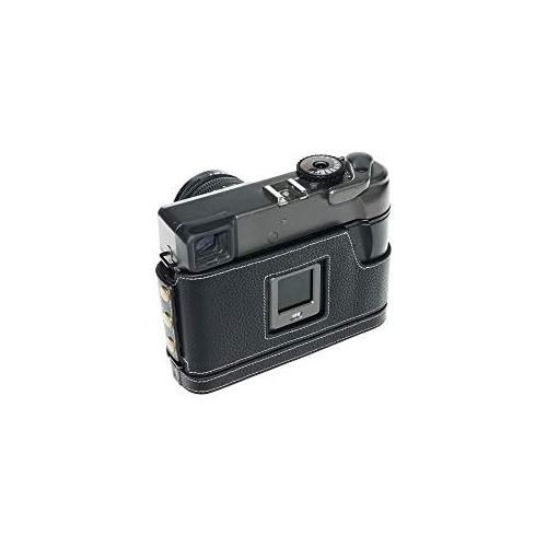  TP Original Handmade Genuine Real Leather Half Camera Case Bag Cover for MAMIYA 7ii 7 Black Color
