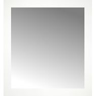 ArtsyCanvas 22x24 Custom Framed Mirror, Smooth White