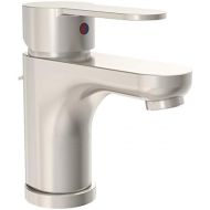 Symmons SLS-6712-STN-1.0 Identity Single Hole Single-Handle Bathroom Faucet with Drain Assembly in Satin Nickel (1.0 GPM)