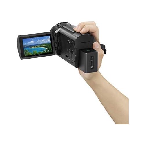 소니 [아마존베스트]Sony FDR-AX43 4K Camcorder (Exmor R CMOS Sensor, Vario Sonnar T* Zeiss Optics with 20x Optical Zoom, B.O.SS. Image Stabilisation and Slow Motion Function) Black