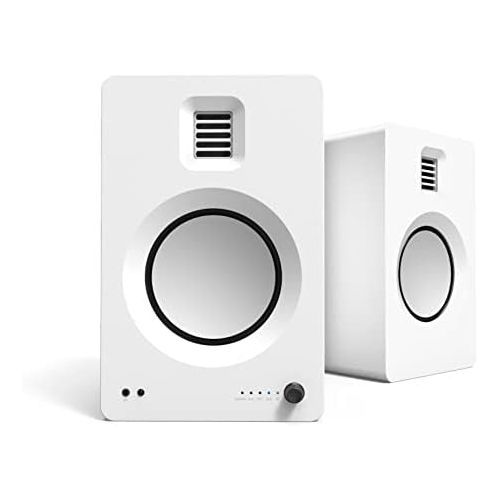  Kanto TUK Powered Speakers with Headphone Out Built-in USB DAC Dedicated RCA with Phono Pre-amp Bluetooth 4.2 with aptX HD & AAC AMT Tweeter and 5.25 Aluminum Driver Matte White Pa
