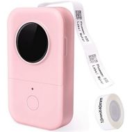 [아마존베스트]Phomemo D30 Mini Label Printer-Bluetooth Pink Label Maker Easy Smartphone Label Printer Use for Home Office Organization (USB Rechargeable)-with 1 12mmX40mm Thermal Paper Included