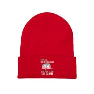 GERCASE Camping with Trailer Van Red Beanie Adults Unisex Men Womens Kids Cuffed Plain Skull Knit Hat Cap