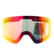 WYWY Snowboard Goggles Magnetic High-definition Anti-fog Winter Snowmobile Goggles UV400 Skating Ski Glasses Only Lens Skiing Goggles Replace Glasses Ski Goggles (Color : Red)