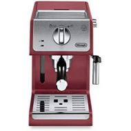DeLonghi ECP3220R 15 Bar Espresso Machine with Advanced Cappuccino System, 11.4 x 9.5 x 14.2 inches, Red