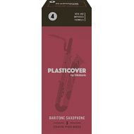 D'Addario Woodwinds Rico Plasticover Baritone Sax Reeds, Strength 4.0, 5-pack
