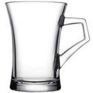 Unbekannt Henkelglas, Teeglaser mit Henkel im Set, 120cc, 6 Stueck, Azur Style von Pasabahce