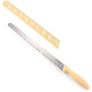 [아마존베스트]Tescoma Cake knife 30 cm long, pastry knife with one-sided saw cut and blade guard.