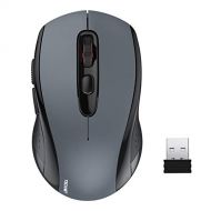 Wireless Mouse TECKNET 2.4G Silent Laptop Mouse with USB Receiver Portable Computer Mice for Notebook, PC, Laptop, Computer, 18 Month Battery Life, 3 Adjustable DPI Levels: 2000/15
