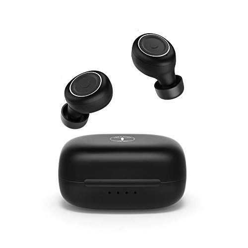  Smallest True Wireless Earbuds, ABRAMTEK E8 Mini Bluetooth 5.0 Headphones, Tiny USB-C Charging Case, IPX7 Waterproof, Stereo Earphones for Sports Workout