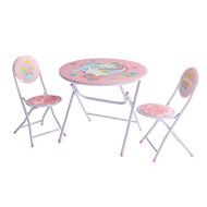 Idea Nuova Thomas and Friends 3 Piece Foldable Round Table and Chair Set, Ages 3+