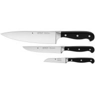 WMF Spitzenklasse Plus Messerset 3-teilig, 3 Messer Kuechenmesser, geschmiedet Performance Cut Kochmesser, Zubereitungsmesser, Gemuesemesser