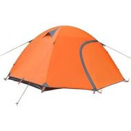 WUWUDIT CESULIS Protection Sun 2-3 People Camping Tent Outdoor Tents Supplies Waterproof Shade Canopy for Hiking Mountaineering Tent (Color : Orange)