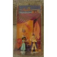DISNEYS ALADDIN SULTAN AND JASMINE ACTION FIGURES WITH FOLD OUT PLAY SCENE BY APPLAUSE by Applause