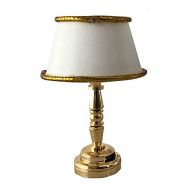 Inusitus Miniature Dollhouse Table Lamp - LED Mini Lamp for Dolls House Furniture - Functional - 1/12 Scale (Table Lamp 3)
