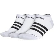 adidas Mens 3-stripe No Show Socks (3-pair)