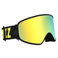 JJINPIXIU Ski Goggles, Double Anti-fog Lenses, UV Protection, Wear Glasses Wide Field Of View Ski Goggles, Compatible With Ski Helmets, Adjustable Shoulder Straps For Men, Women, T
