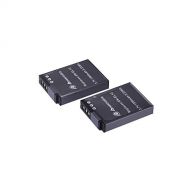 Powerextra 2 x EN-EL12 Battery Compatible with Nikon Coolpix A1000, B600, AW100, AW110, P300, S630, S640, S6000, S6100, S6150, S6200, S6300, S8000, S8100, S8200, S9050, S9100, S920