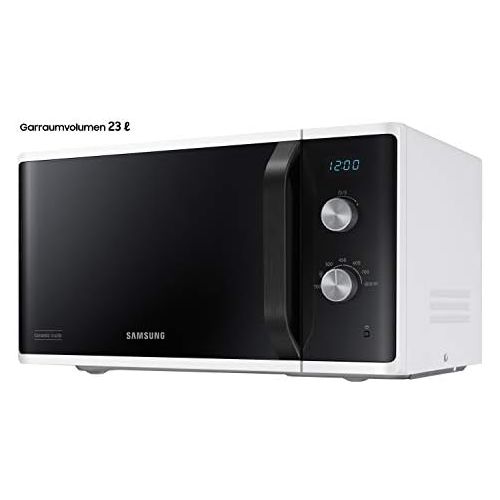 삼성 [아마존베스트]Samsung MW3500 MS23K3614AW/EC Microwave Oven 800 W 23 L Capacity 48 cm 9 cm Wide Scratch-Resistant Ceramic Enamel Interior 6 Power Levels White