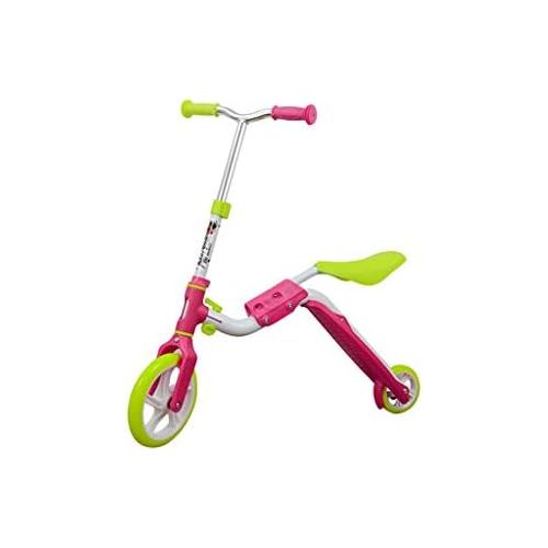  Kinder Roller Dreiradscooter Scooter fuer Kinder mit Sitzblock Scooter Scooter Mehrzweckverstellbarer, zweifach Verstellbarer Lift FANJIANI (Farbe : Rose Rot)