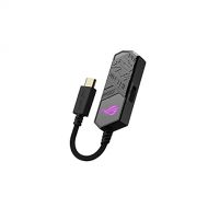ASUS ROG Clavis USB C Gaming DAC (ESS 9281 Quad DAC Amplifier, AI Noise Canceling Mic, MQA Rendering, Aura Sync RGB, Compatible with PC, Mobile, Playstation 5, and Switch)