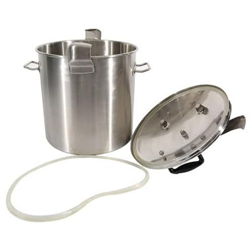  Westinghouse Stainless Steel Pressure Cooker & Canner, 53.5 Quart, Silver