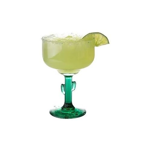  [아마존베스트]Libbey 16oz Cactus Margarita Glass with Juniper Stem (1 Count)