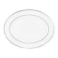 Lenox Continental Dining Platinum 16 Platter, Oval, White