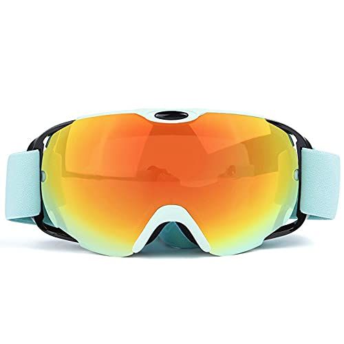  WYWY Snowboard Goggles Double Layer Anti-Fog Ski Goggles Adult Blue Skiing Eyewear Men Women Outdoor Windproof Safety Snow Ski Goggles Skiing Equipment Ski Goggles (Color : C)