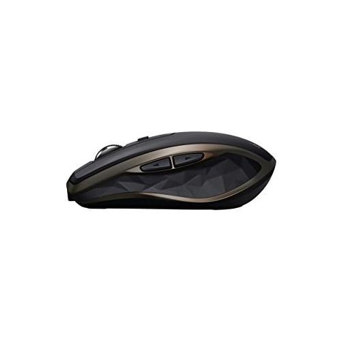 로지텍 Logitech MX Anywhere 2 Wireless Mouse ? Use On Any Surface, Hyper-Fast Scrolling, Rechargeable, for Apple Mac or Microsoft Windows Computers and laptops, Meteorite