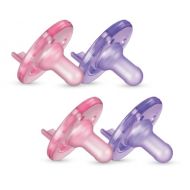 Philips Avent Soothie Dummies Pink/Purple (0 3 Months, Pack of 4)