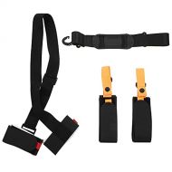 Abaodam 2PCS Durable Outdoor Skiing Hand- held Skis Shoulder Straps Ski Fixing Straps-