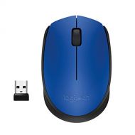 Logitech M171 RF Wireless+USB Optical 1000DPI Ambidextrous Black,Blue mice