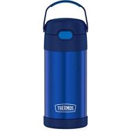 [무료배송]THERMOS FUNTAINER 12 Ounce Stainless Steel Vacuum Insulated Kids Straw Bottle, Blue
