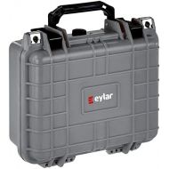 Eylar Small 10.62 Gear, Equipment, Hard Camera Case Waterproof with Foam TSA Standards (Gray)