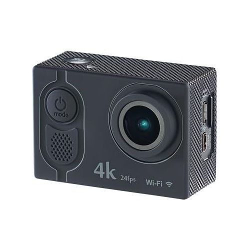  Somikon Action Kamera 4K: 4K-Action-Cam mit UHD-Video bei 24 fps, 16-MP-Marken-Sensor, IP68, WLAN (Action Kameras)