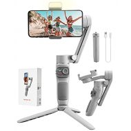 Zhiyun Smooth Q3 Handheld 3-Axis Smartphone Gimbal Stabilizer with Grip Tripod Vlog LED Fill Light Compatible with iPhone 12 11 PRO MAX X XR XS Smartphone with Gesture Control,Obje