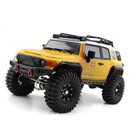 Nsddm 1/10 Scale FJ RC Car, 2.4ghz Remote Control Vehicle, 4WD Off-Road Monster Truck, 4x4 Waterproof Electric Rock Crawler Car， Toy Car for Adult RTR (Color : Yellow)