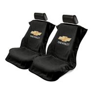 Seat Armour -Black Towel Seat Covers for Chevrolet -Pair