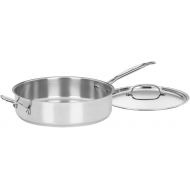 Cuisinart 733-30H 5.5-Quart Chefs-Classic-Stainless-Cookware-Collection, Saute Pan w/Helper Handle & Cover