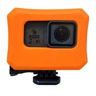 Actpe Floating Case for Gopro Hero 7 with Screw Ultra-Buoyant Floaty for Go Pro Hero 6/5 & 2018 Water Sports Swimming Diving - Orange